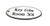 50x100mm Key fob oval - Black text on white