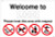 Welcome to (add school name/logo) Please treat this area with respect - Safety Sign