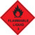 100 Self Adhesive labels 100x100mm flammable liquid 3