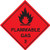 100 Self Adhesive labels 100x100mm flammable gas 2