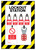 Lockout Station, 4 Lock Capacity, Includes Contents (4xpadlocks, pk of 10 tags, 1x25mm hasp)