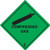 100 Self Adhesive labels 100x100mm compressed gas 2