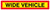 Wide vehicle panel 1265x225mm reflective aluminium - Safety Sign