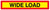 Wide load panel 1265x225mm reflective aluminium - Safety Sign