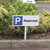 Parking reserved verge sign 450x150mm (post 800mm) - Safety Sign