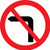No Left Turn Class R2 Permanent 600mm Diameter (3mm Aluminium Composite) - Safety Sign