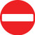No entry class RA1 600mm dia - Safety Sign