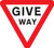 Give Way Class Ra1 600mm Triangle - Safety Sign