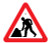 Road works, 750mm triangle Re-Flex Sign (3mm reflective polypropylene)  - Safety Sign