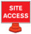 Site Access Reflective Cone Sign 600X450mm (Cone Not Included) - Safety Sign