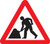 Men At Work Fold Up 750mm Triangle Sign With Text Variant - Safety Sign