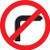 No right turn - Safety Sign