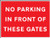 No parking in front of these gates - Safety Sign