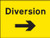 Diversion Right Arrow - Safety Sign