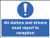 All visitors must report to reception - Safety Sign