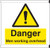 Scaffold Banner - Danger men working overhead (c/w loops)