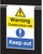 Roll top - Warning construction site keep out - Safety Sign
