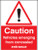 Caution vehicles emerging from concealed entrance - Safety Sign