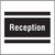 Reception, site saver sign 400x400mm - Safety Sign