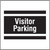 Visitor Parking, Site Saver Sign 400X400mm - Safety Sign