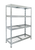 Heavy Duty Value Shelving - 4 Adjustable Wire Mesh Shelves - 300kg UDL per Shelf