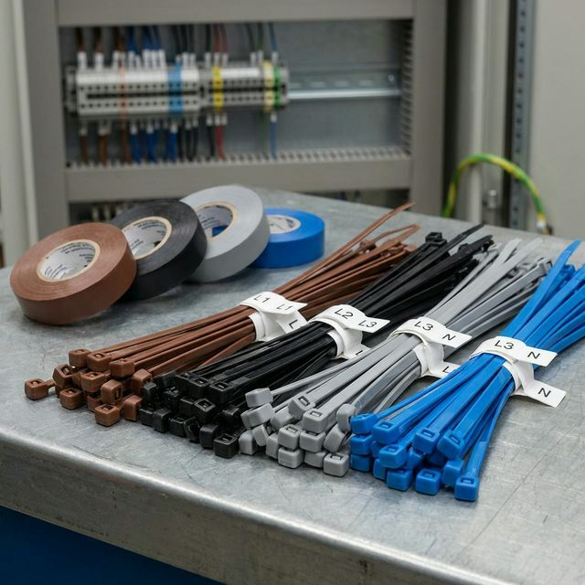 Phase Marking Cable Ties and Tape