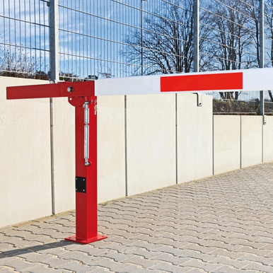 COMPACT Boom Barrier - Gas Strut Assisted Lift/Lower - Cylinder Lock ...