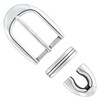 BS8168 LASRP Hand Polished Engraved Belt Buckle Set Fits 1-1/8"(30mm) Wide Belt (Antique Silver)