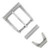 S5998 LASRP Hand Polished Belt Buckle Set Fits 1-1/8"(30mm) Wide Belt (Antique Silver)