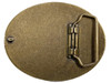 HA1603 OEB Oval Rope Edge Buckle Blank Plan Buckle Fits 1-1/2"(38mm) Belt Strap (Antique Gold)