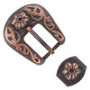 S5445-1 COPPER BUCKLE, LOOP SET 3/4"