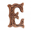 LL3297 COP 3/4" Copper Letter "E" Shaped Concho