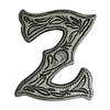 LL3297 OS 3/4" Antique Silver Letter "Z" Shaped Concho