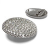 174188757 Western Antique Silver Engraved Rhinestone Crystal Belt Buckle Fits 1-1/2"(38mm) Wide Belt (Crystal)