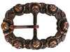 AC2545 SVCRB Bridle Headstall Center Bar Buckle Fits 3/4"(19mm) Strap (Antique Copper)