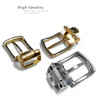 005C NB Hand Polished Clamp Belt Buckle Fits 1-1/8"(30mm) Wide Belt Strap (Nickel Brushed)