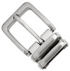 112D NB Hand Polished Clamp Belt Buckle Fits 1-1/8"(30mm) Wide Belt Strap (Nickel Brushed)
