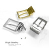 A505S GP Hand Polished Reversible Belt Buckle Fits 1-3/8"(35mm) Wide Belt Strap (Gold Plated)