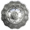 BS9305-3 LASRP 1-1/2" Antique Flower Scalloped Edge Engraved Concho Screw back