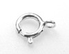 #723-7 s/s spring ring clasp 7mm @10pcs