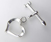 #729-8 s/s toggle[heart] 13mm heart @1 set