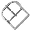 9946-1 NP Solid Brass Buckle Replacement Center Bar Buckle Fits 3/4" Wide Belt-(Nickel)