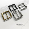 Single Prong Metal Belt Buckle Replacement buckle for belt fits 1-1/4"(32mm) Belt Strap-Antique Silver
