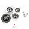Crystal Coloma Antique Silver Rhinestone Crystal Concho