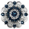 Crystal-Montana Bright Silver Berry Rhinestone Crystal Concho Designed and assembled in the U.S