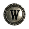 TR2575 ANR 1-1/8" Antique Silver Letter Initial Alphabet Conchos Screw Back Concho (Antique, W)