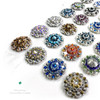 Saddle Leather Tack Bling Rhinestone Crystal Conchos Designed and assembled in the U.S