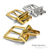 4010R-NP Simple Classic Polished Reversible Belt Buckle Clamp Style Fits 1-1/8"(30mm) wide belt strap