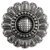 FA5986 LASRP Antique Sun Flower Engraved Concho Screwback