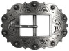 LL2275 OS Bridle Headstall Center Bar Buckle Fits ¾" to 1" Wide Belt Strap (Old Silver)